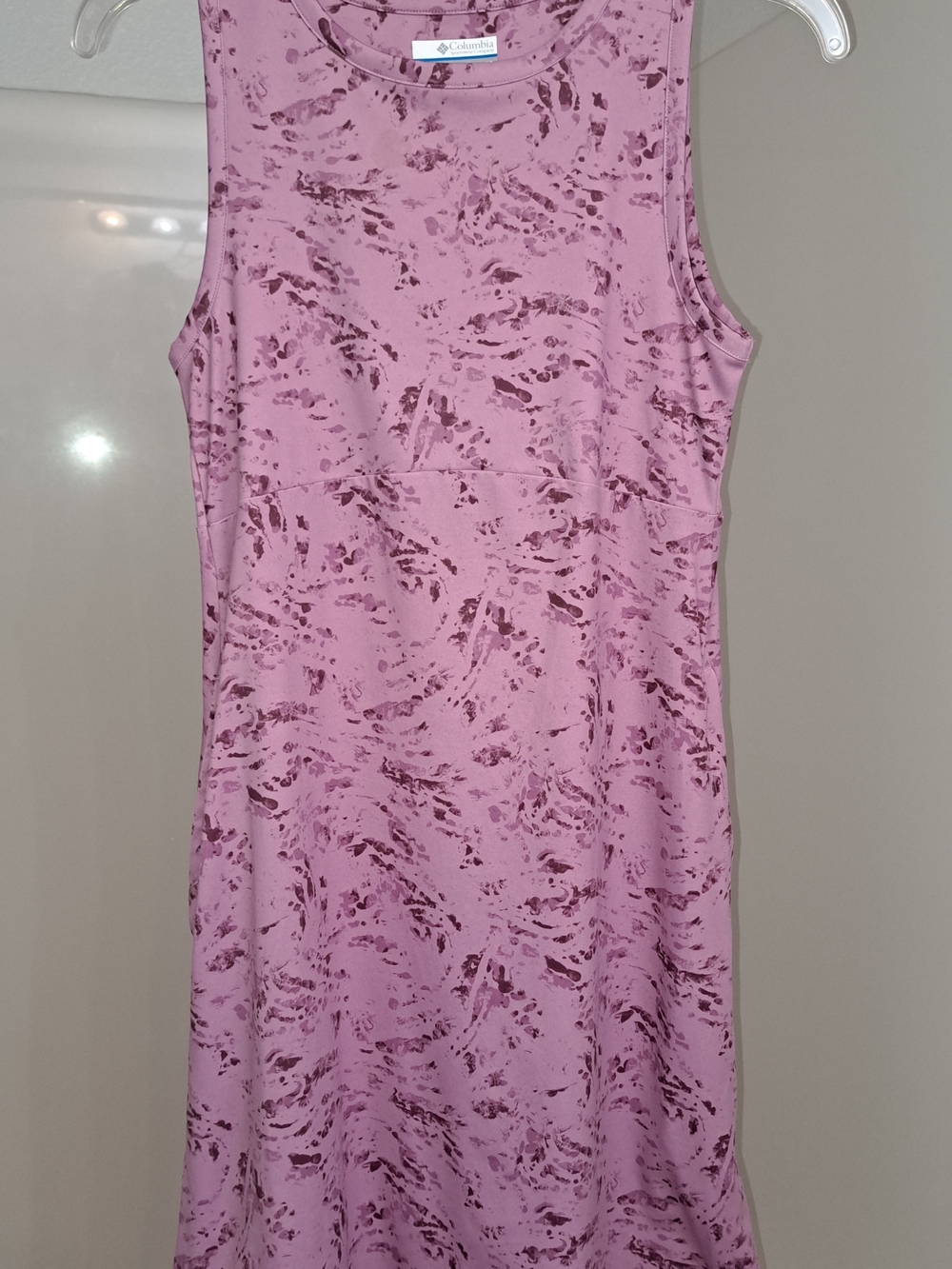 Columbia Mauve Pink Patterned Sleeveless Active Dress